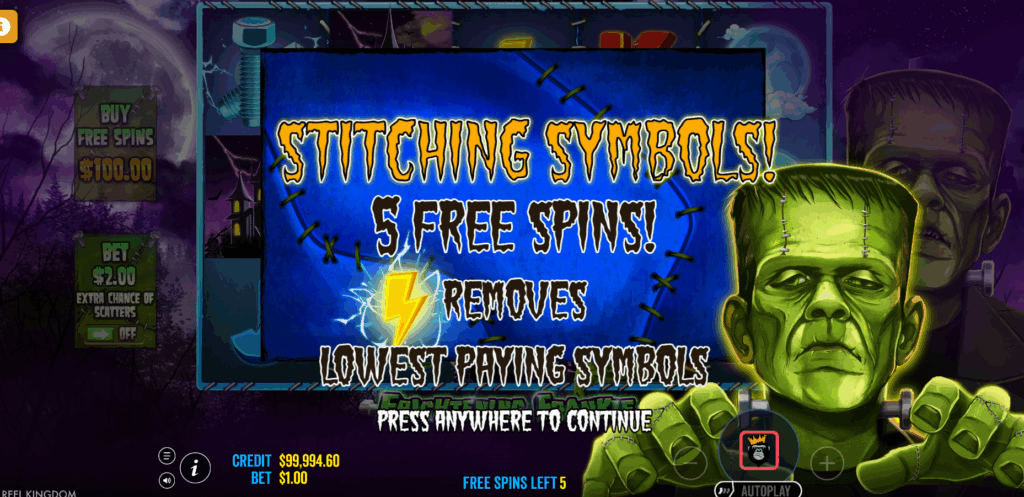 Frightening Frankie 2025 Slot Monster Lucu dengan Petir Pembawa Cuan!